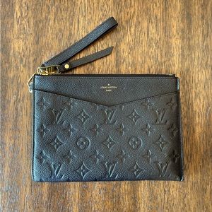 Louis Vuitton Pochette Melanie Monogram Empreinte Leather MM daily pouch